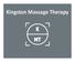 Kingston Massage Therapy